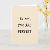 Carte d'amour Vous êtes parfait (Fleur jaune)