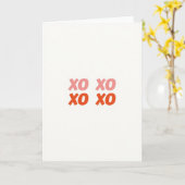 Carte d'amour Xo minimaliste (Fleur jaune)