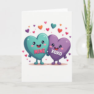 Carte d'amour Xoxo MINE