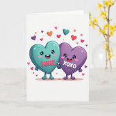 Carte d'amour Xoxo MINE (Fleur jaune)