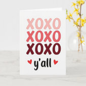Carte d'amour Xoxo Y'all (Fleur jaune)