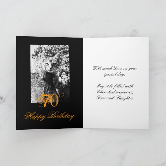 Carte d'Amoureux des chats d'anniversaire, cheeky  (Intérieur)