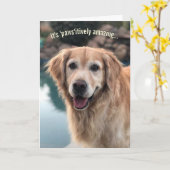 Carte d'Amoureux des chiens (Fleur jaune)