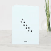 Carte d'amusement d'anniversaire de chien de boxe (Dos)