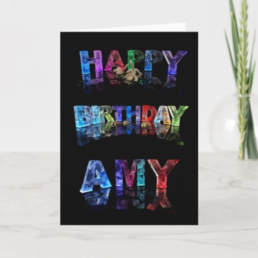 Carte d'Amy de joyeux anniversaire (Devant)