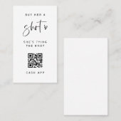 Carte d'analyse de la partie de bachelorette de co (Devant / Derrière)