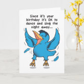 Carte Dance and Sing Birthday Card (Fleur jaune)