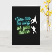 Carte Dance is life (Fleur jaune)