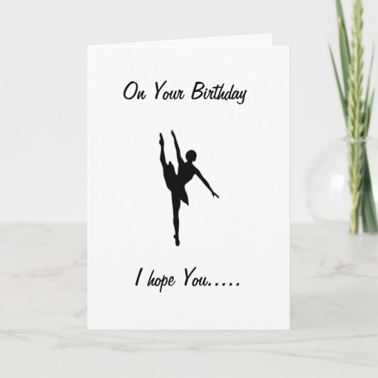 Carte DANCE TO YOUR HEART's CONTENT-BIRTHDAY (Devant)
