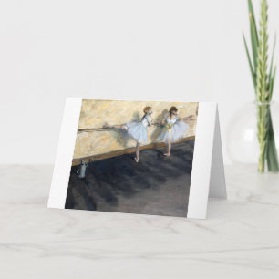 Carte Dancers Practicing at the Barre, Edgar Degas