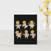 Carte Dancing Cupids Danser Défi Valentines Jours Garçon (Fleur jaune)