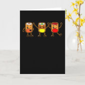 Carte Dancing Kawaii Sushi Sashimi Avec Masque Japon Cad (Fleur jaune)