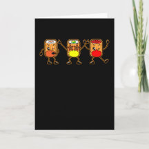 Dancing Kawaii Sushi Sashimi Avec Masque Japon Cad