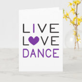 Carte Dancing Live Love Dance Queen Dancer Idée cadeau (Fleur jaune)