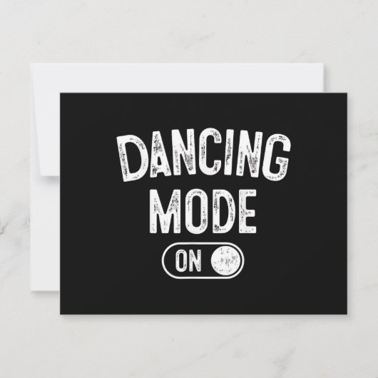 Carte Dancing Mode On Funny Choreographer Dancer Gift Da (Devant)
