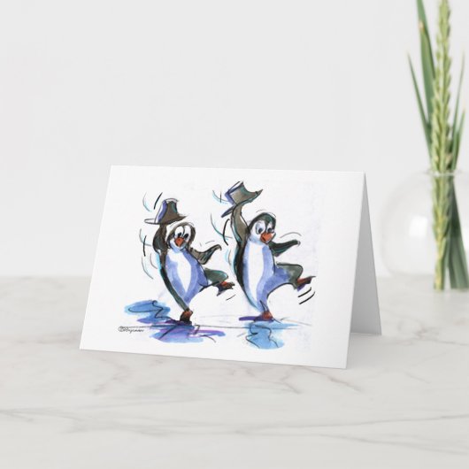 Carte dAnCiNg PeNgUiNs (Devant)