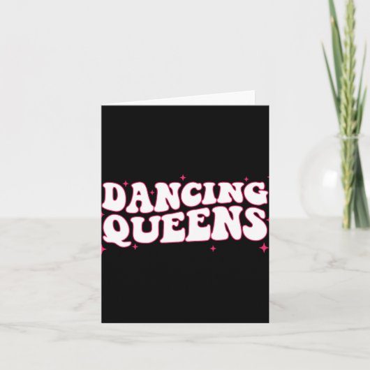 Carte Dancing Queen Retro Bridesmaids 70's Disco Bachelo (Devant)