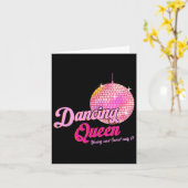 Carte Dancing Queen Tee 17 Anniversaire Disque de danse (Fleur jaune)