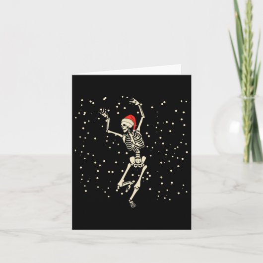 Carte Dancing Skeleton Christmas (Devant)