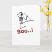 Carte Dancing Skeleton drôle Halloween fab Card (Fleur jaune)