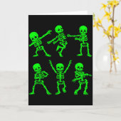 Carte Dancing Skeletons Dance Challenge Girl Boys Kids H (Fleur jaune)