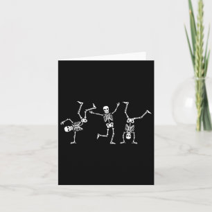 Carte Dancing Skeletons Dance Challenge Halloween effray