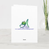 Carte Dancing Teddy Bear 6e anniversaire pour fille (Dos)