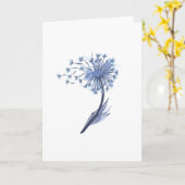 Carte Dandelion aquarelle (Fleur jaune)