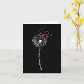 Carte Dandelion Cancer du sein Guerrier de sensibilisati (Fleur jaune)