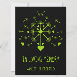 Carte Dandelion Dans Le Vent Dans La Mémoire Amoureuse B