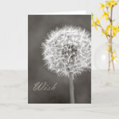 Carte Dandelion de souhaits inspiré (Fleur jaune)