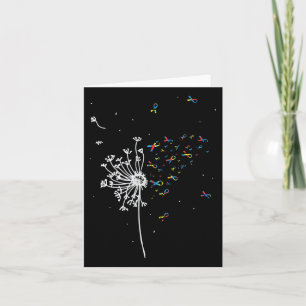 Carte Dandelion Puzzle Ruban Inspiration Autisme Aware