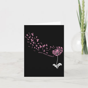 Carte Dandelion Sensibilisation au cancer du sein Pink R