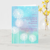Carte Dandelion souhaite que l'autisme soutienne la symp (Fleur jaune)