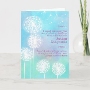 Carte Dandelion souhaite que l'autisme soutienne la symp