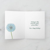 Carte Dandelions, Dandelion Horloges Vert Personnalisé (Intérieur)
