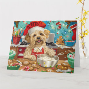 Carte Dandie Dinmont Terrier Cuisine de Noël
