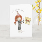 Carte d'âne d'anniversaire (Fleur jaune)