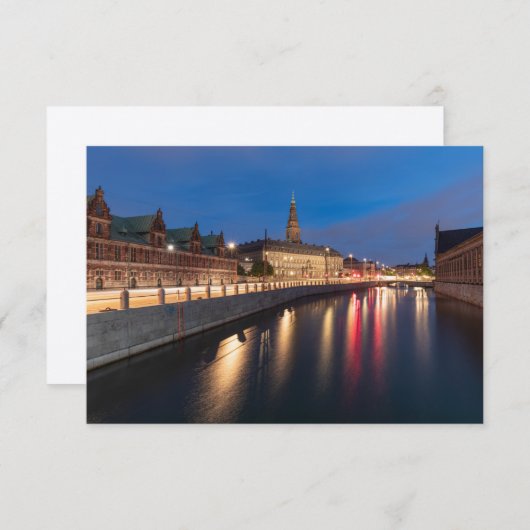 Carte Danemark Copenhague (Devant / Derrière)