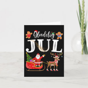 Carte Danemark Glæ delig Jul Danois Joyeux Noël Glæ del