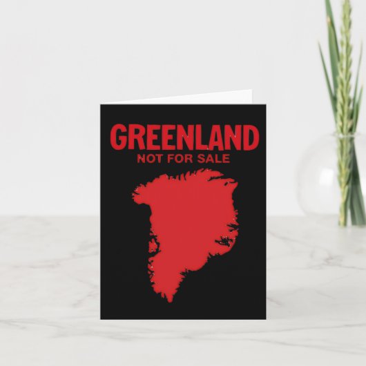 Carte Danemark Le Groenland n'est pas à vendre - Anti Tr (Devant)