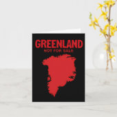 Carte Danemark Le Groenland n'est pas à vendre - Anti Tr (Fleur jaune)