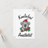 Carte d'anesthésiste Koalafied (Devant/Arrière en situation)