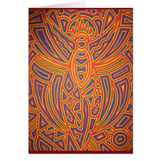 Carte d'ange d'arc-en-ciel