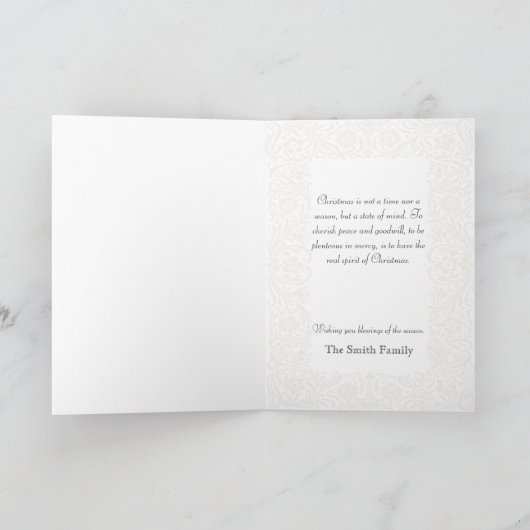 Carte d'ange de Noël (Intérieur)