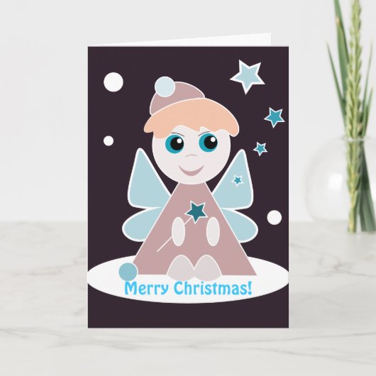 Carte d'ange de Noël (Devant)