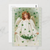 Carte d'ange irlandais vintage (Devant / Derrière)
