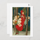 Carte d'Anges Vintage la Nuit (Devant / Derrière)