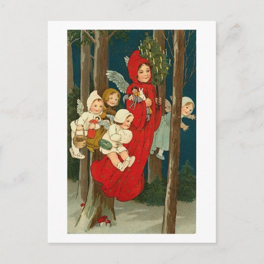 Carte d'Anges Vintage la Nuit (Devant)