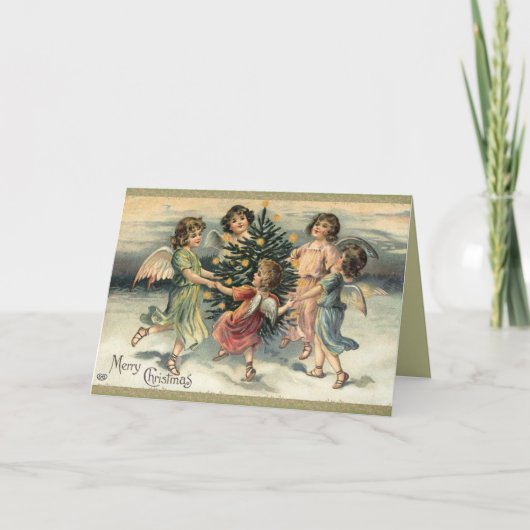 Carte d'angle de Noël victorienne (Devant)
